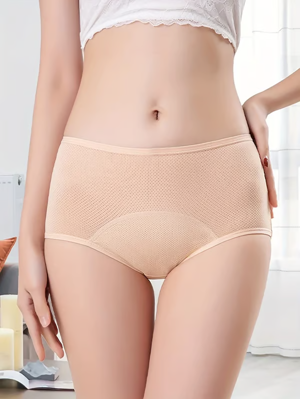 🌟KOOP 5 KRIJG 5 GRATIS 🌟Lekvrij Menstruatie Ondergoed voor Vrouwen met Hoge Taille