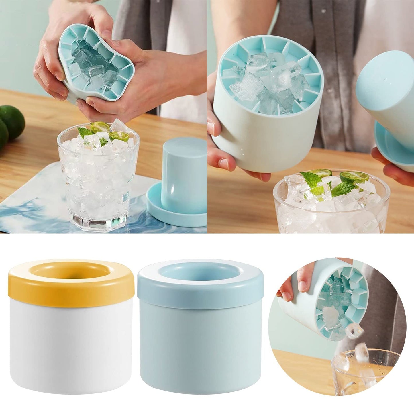 🧊Last Day-koop 1 krijg 1 Free❄️Silicone IJsblokjesmaker Beker