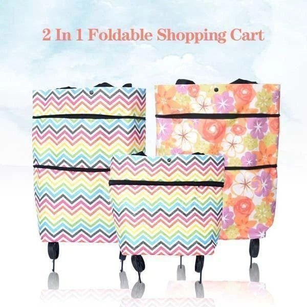 🛒🎁 50% KORTING! Van supermarkt tot camping: deze opvouwbare boodschappentrolley met 600D Oxford-stof en handvat is het perfecte Moederdag-cadeau. Stijlvol, praktisch, en hij staat uit zichzelf!