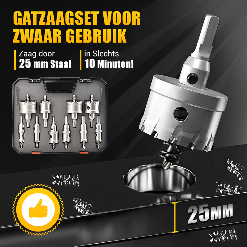 🔥Uitverkoop 30% korting⚒️🧰Gatenfrees met Hardmetalen Punt voor Metaal