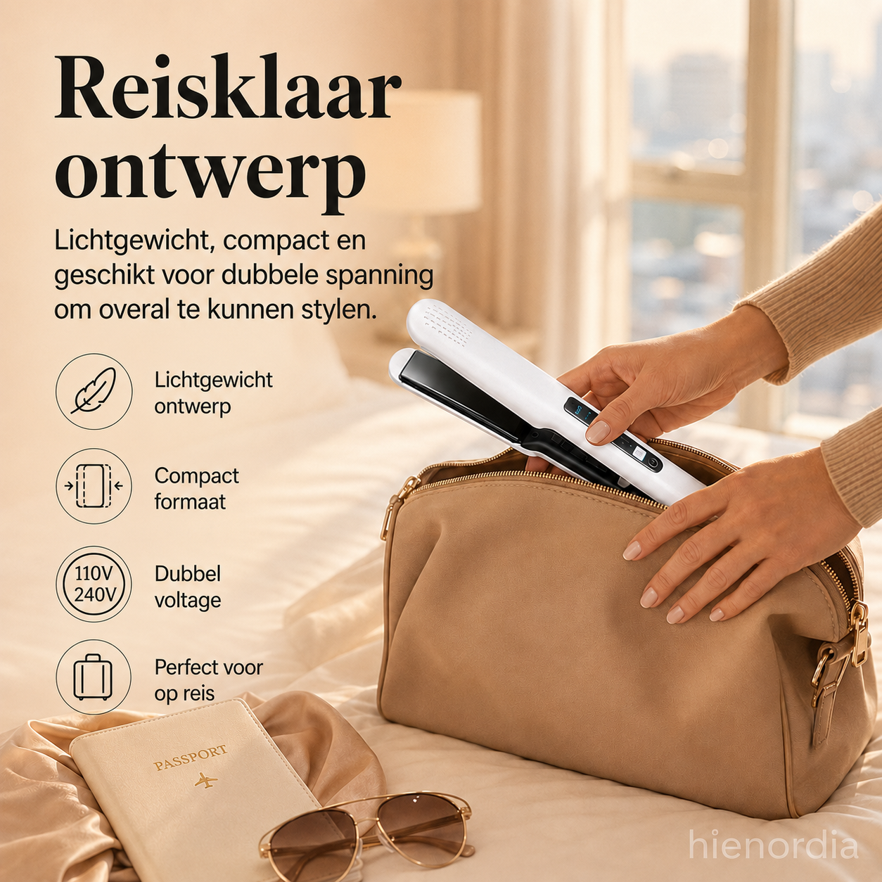2-in-1 Haarstraightener en Krultang met Negatieve Ionische Verzorging