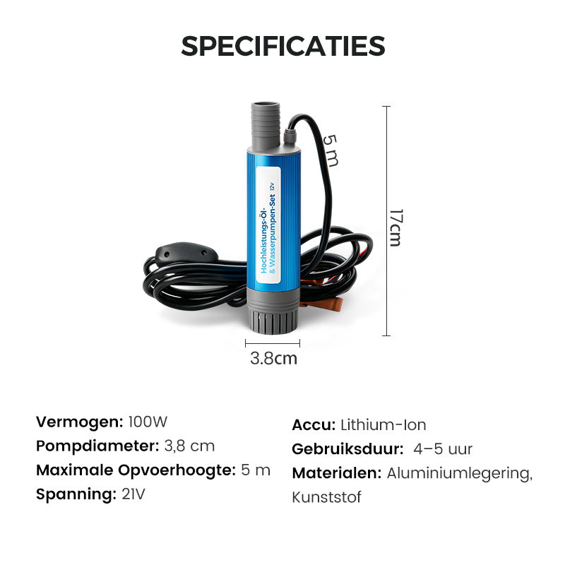 🔥Laatste dag van de tijdelijke 50% kortingsactie!🔥Krachtige olie- en waterpompset