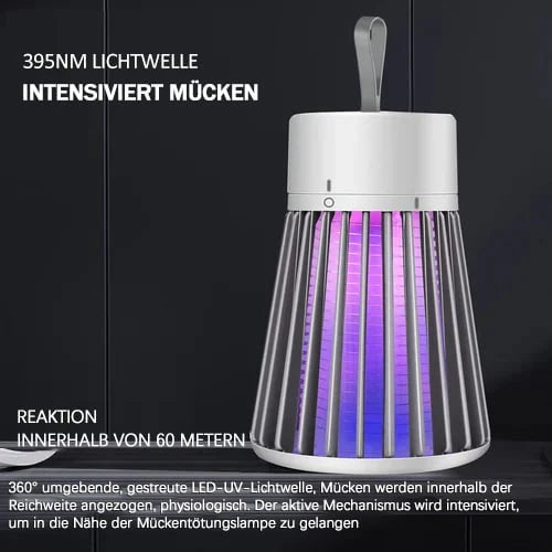 ⏳ Tijdelijk 50% korting! 💥USB muggenlamp met UV-licht - Stille insectenval en muggenverjager voor in huis