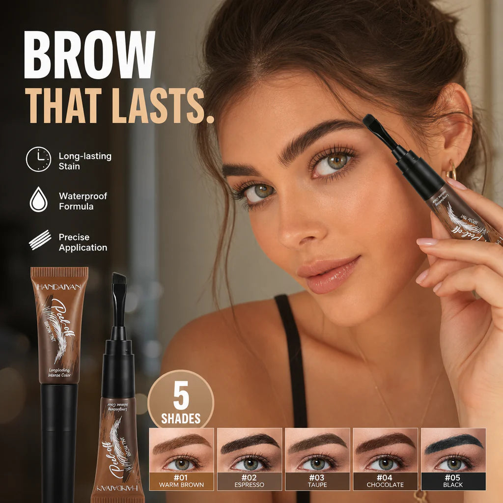 🔥 LAST DAY BUY 1 GET 1 FREE! 🔥5-Color Peel-Off Brow Tint – Waterproof, Transfer-Proof & Long-Lasting