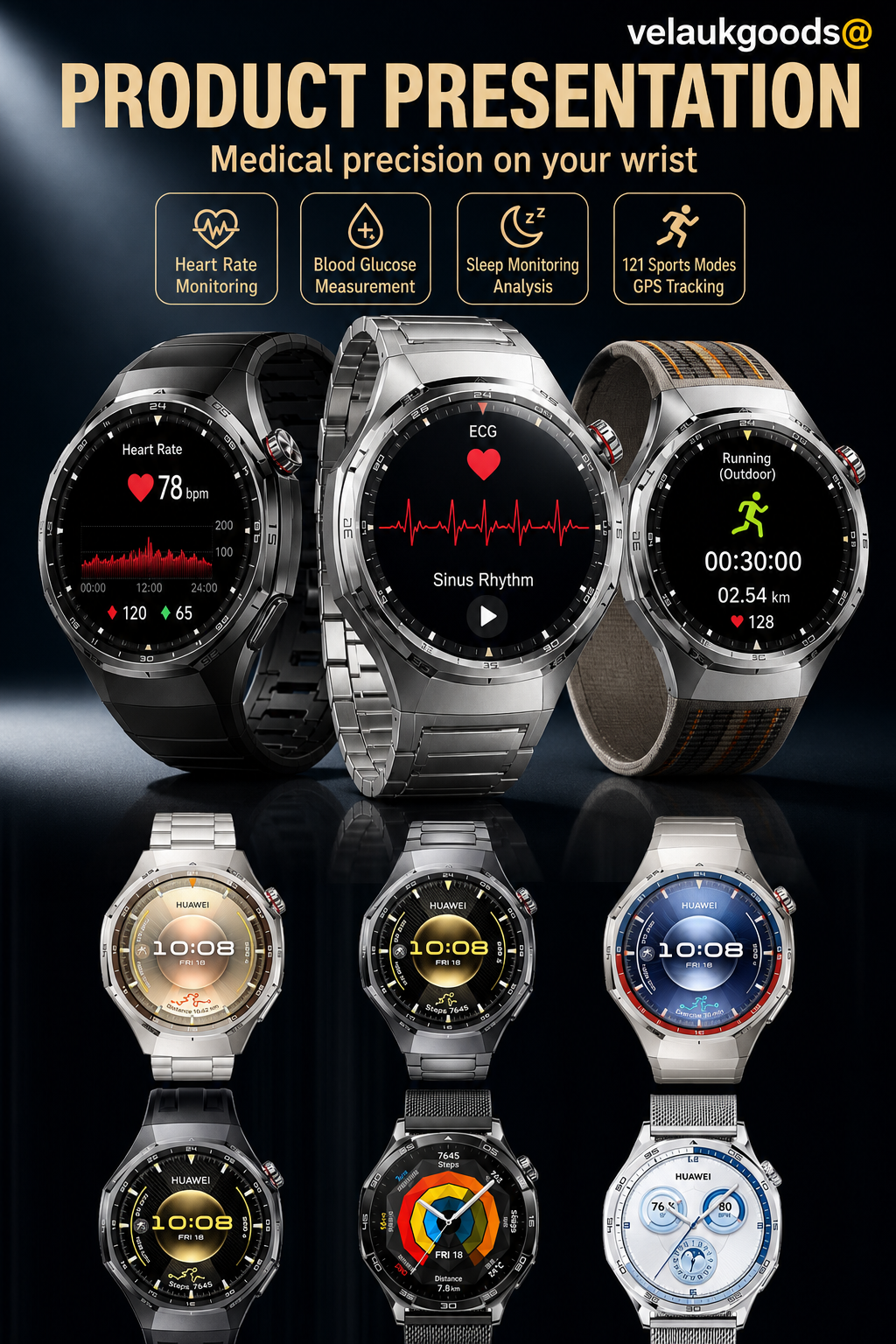 ⌚ GT6pro smartwatch met Bluetooth-bellen – stijlvol, sportief en altijd verbonden! Bestseller! 📞✨