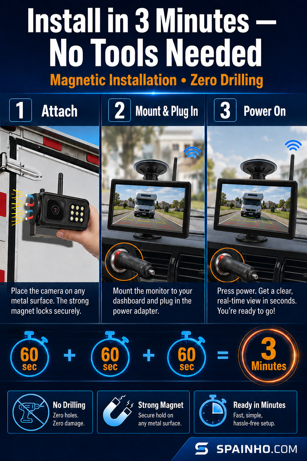 📹 50% korting! Draadloos HD achteruitkijksysteem – 1080p, eenvoudig te installeren, geschikt voor alle voertuigen. 🚗✨