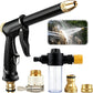 🔫💦 BUY 2 GET 1 FREE! Dit is geen tuinslang, dit is een waterkanon! Spuit je auto blinkend schoon, je terras als nieuw, en je planten overleven de droogte – allemaal met één trekker!