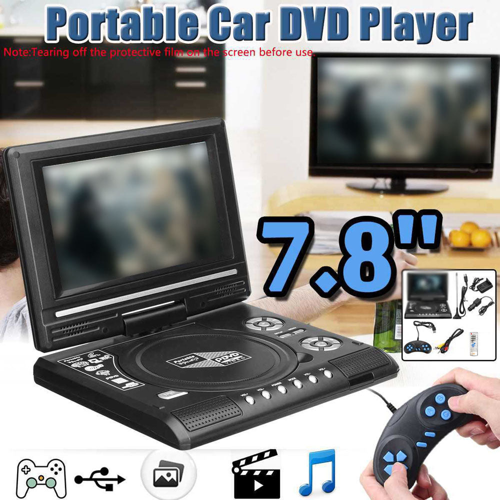 📀 50% korting! 9.8" draagbare DVD-speler – Full HD 1080p, draaibaar scherm, USB/AV en geschikt voor elke auto.