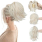 Synthetische clip-in hairextensions Paardenstaart haarknotje DIY-haarclip-in hairextensions