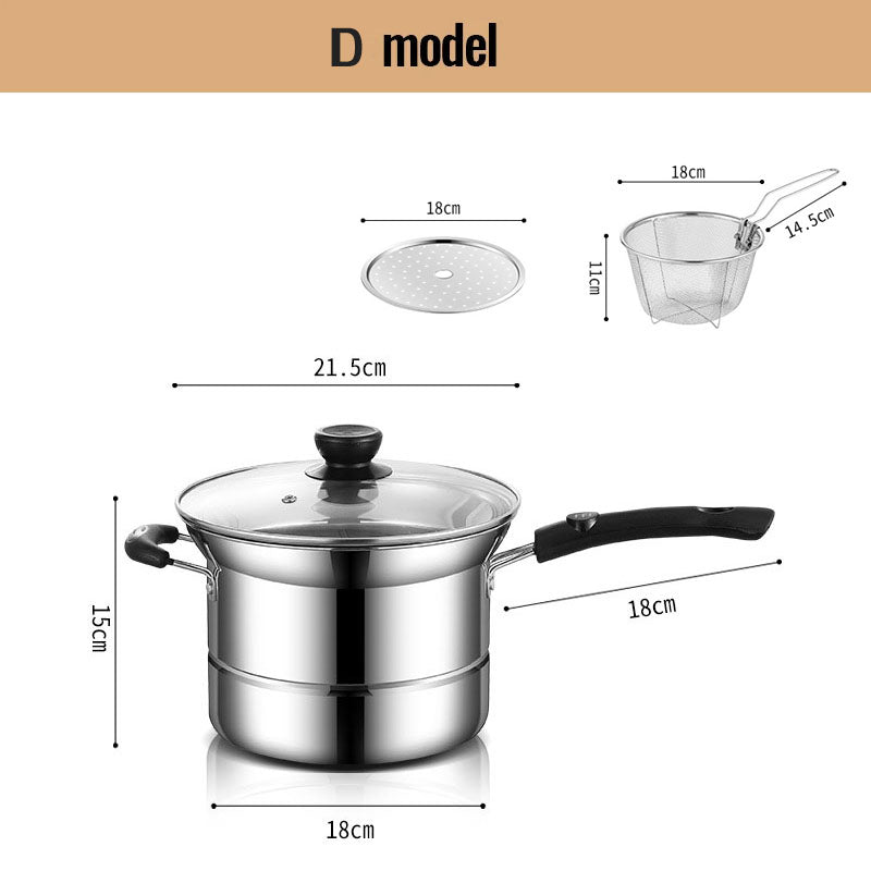 Multifunctionele Roestvrijstalen Steelpan