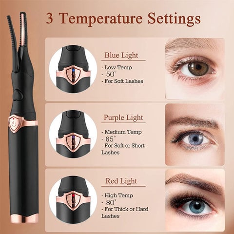 👁️ 50% korting! Oplaadbare verwarmde wimperkruller – preciesiewarmte, veilig & zacht. Krult de hele dag, perfect met mascara – ook voor onderweg! ✨💖