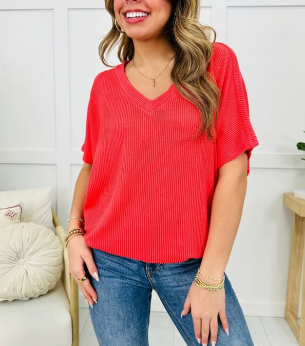 💥LAATSTE DAG UITVERKOOP 49% KORTING💥 Dames V-hals Veelzijdige Casual T-shirt met Vleermuismouwen