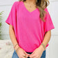 💥LAATSTE DAG UITVERKOOP 49% KORTING💥 Dames V-hals Veelzijdige Casual T-shirt met Vleermuismouwen