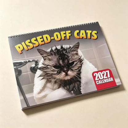 😾 50% korting! Grumpy Cats kalender – 12 maanden humor, premium kunstpapier & ruime maandplanning. Perfect cadeau voor kattenliefhebbers! ✨📅