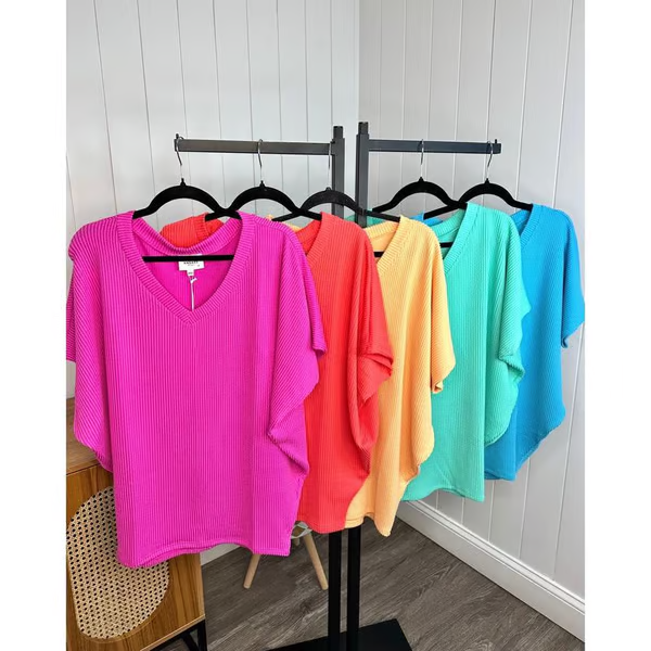 💥LAATSTE DAG UITVERKOOP 49% KORTING💥 Dames V-hals Veelzijdige Casual T-shirt met Vleermuismouwen