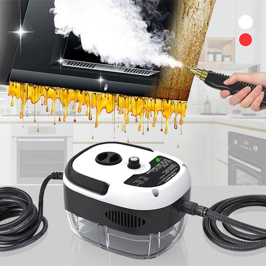 🔥 🔥2500W handstoomreiniger met hogedruk – vet en vuil verdwijnen door stoom, zonder chemicaliën.
