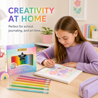 🎨 50% korting! 50-kleurige uitwisbare potloden – geen gerol, fel & eenvoudig te wissen. Perfect voor kinderen & creatievelingen! ✏️✨