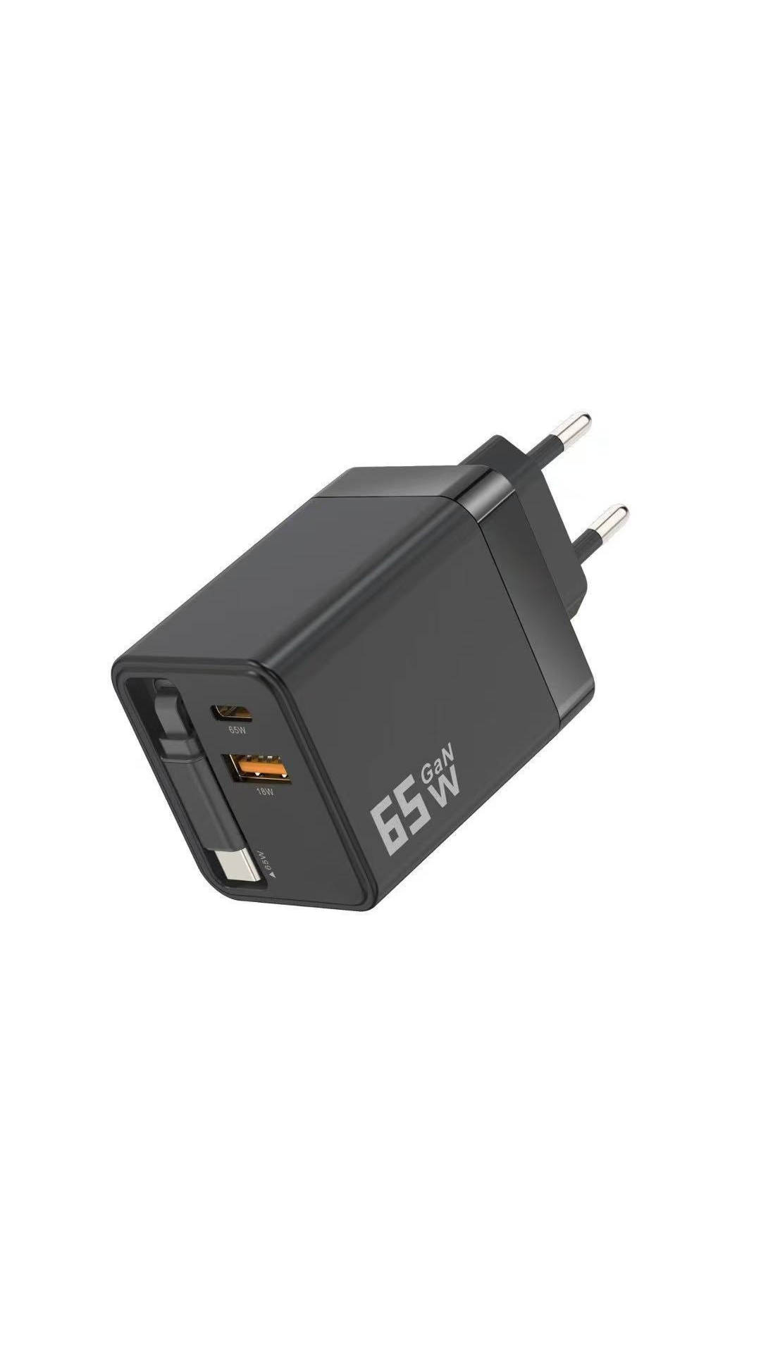🔌 50% korting! 65W snellader – 80 cm intrekbare Type-C kabel, 3 poorten. Laad telefoon, tablet & laptop snel & veilig op! ⚡📱