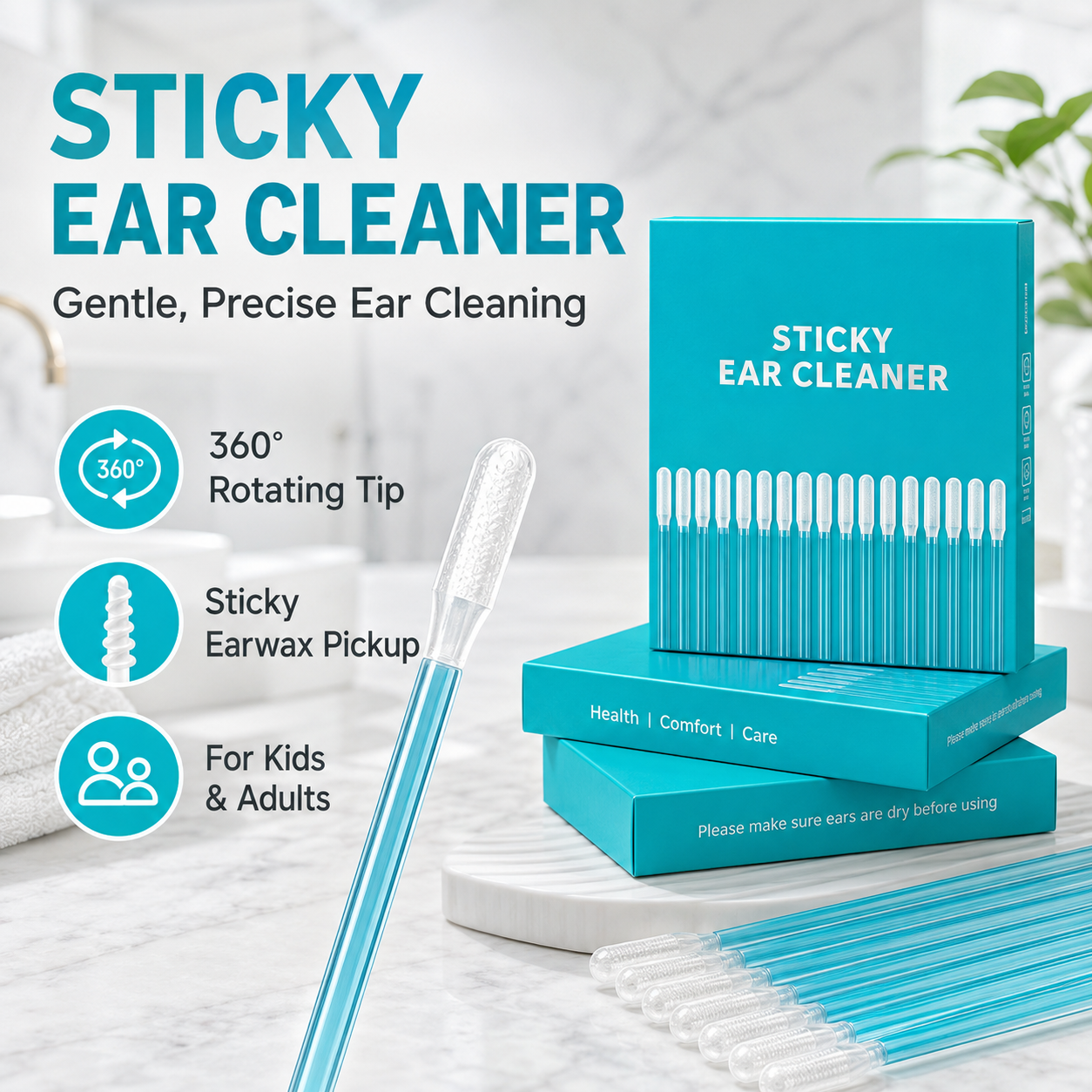 🔥Hot Sale 50% OFF🔥Double-Ended Ear Wax Removal Swabs