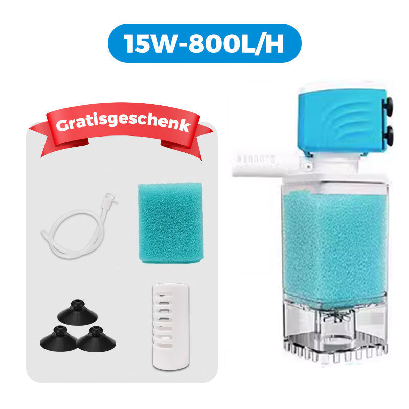 🐠 50% korting! 3-in-1 aquariumfilter – 3-laags filtratie, watercirculatie & automatische waterwissel. Kristalhelder water zonder gedoe! ✨💧
