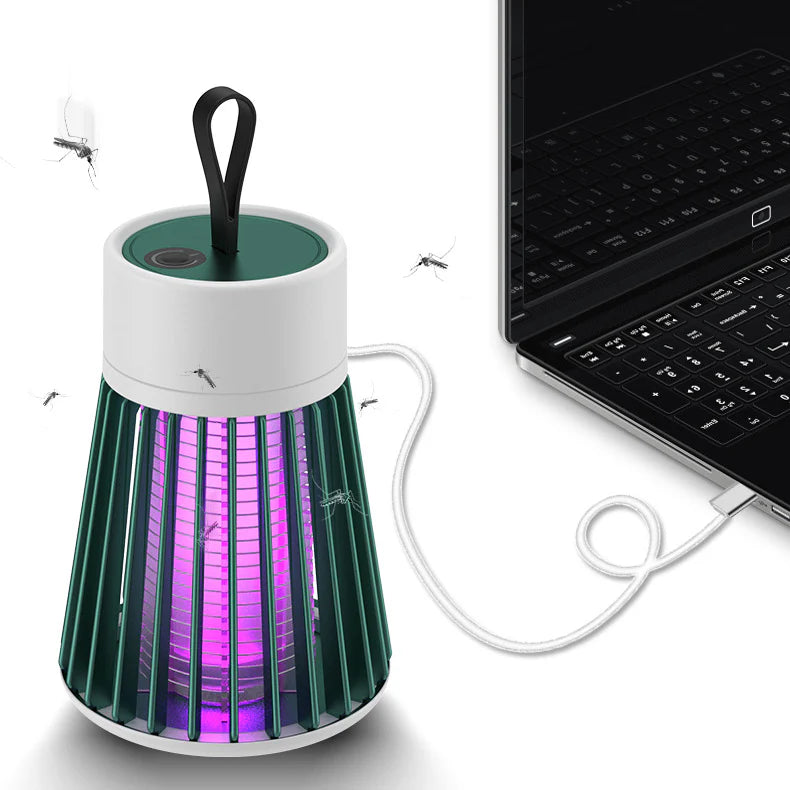 ⏳ Tijdelijk 50% korting! 💥USB muggenlamp met UV-licht - Stille insectenval en muggenverjager voor in huis