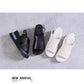 Wedges voor dames, sandalen, effen kleur, open teen, hoge hakken