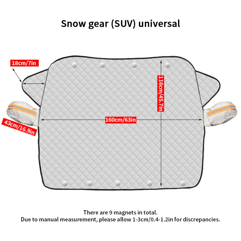 ⛄❄️LAATSTE DAG PROMOTIE 50% KORTING!!❄️🚗4-laags magnetische voorruit autohoes