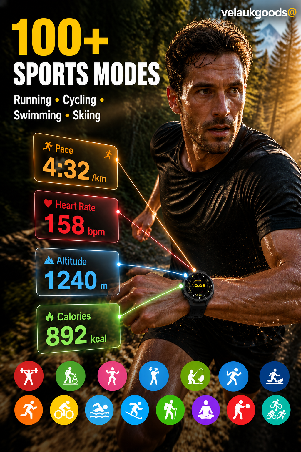 ⌚ GT6pro smartwatch met Bluetooth-bellen – stijlvol, sportief en altijd verbonden! Bestseller! 📞✨