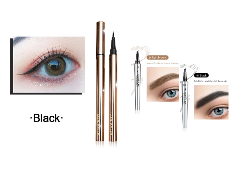 ✨ Waterdichte, veegvaste eyeliner – 24 uur lang intens zwart en uiterste precisie! ✨