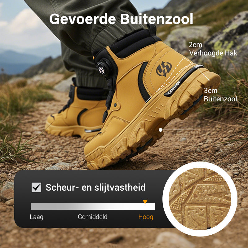 ⏳Tijdelijke aanbieding⏰ Werkschoenen voor heren met draaibare gesp voor buitengebruik (waterdicht, antislip, comfortabel en ademend)