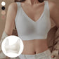 🎁Koop 1, krijg 2 gratis, 💕Geribbelde zijden push-up bh voor dames zonder stalen ring, verstelbaar🌸