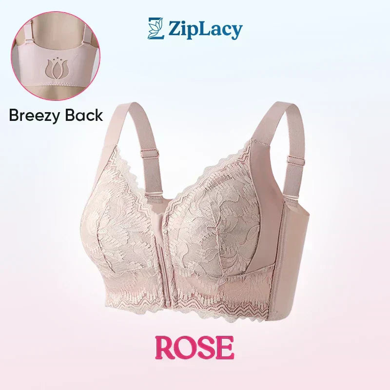 ✨💞Ultrazachte beha met ritssluiting aan de voorkant en zonder beugels