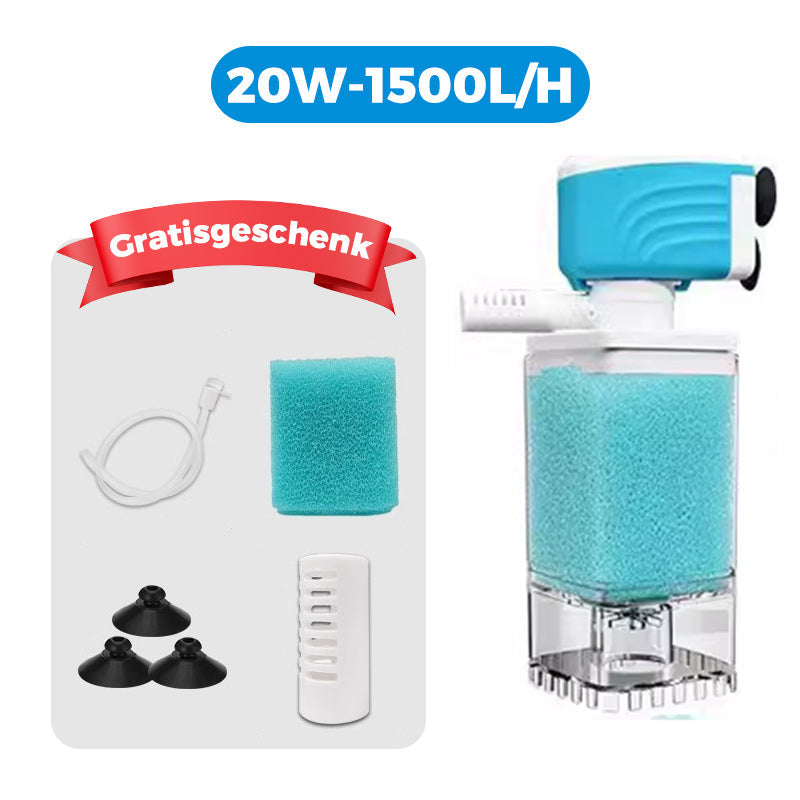 🐠 50% korting! 3-in-1 aquariumfilter – 3-laags filtratie, watercirculatie & automatische waterwissel. Kristalhelder water zonder gedoe! ✨💧