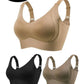 🎁Koop 1, krijg 2 gratis, 💕Geribbelde zijden push-up bh voor dames zonder stalen ring, verstelbaar🌸