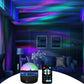 Noorderlicht- en oceaangolfprojector met verschillende lichteffecten, geschikt voor slaapkamer, speelkamer, thuisbioscoop, verjaardagen, feesten