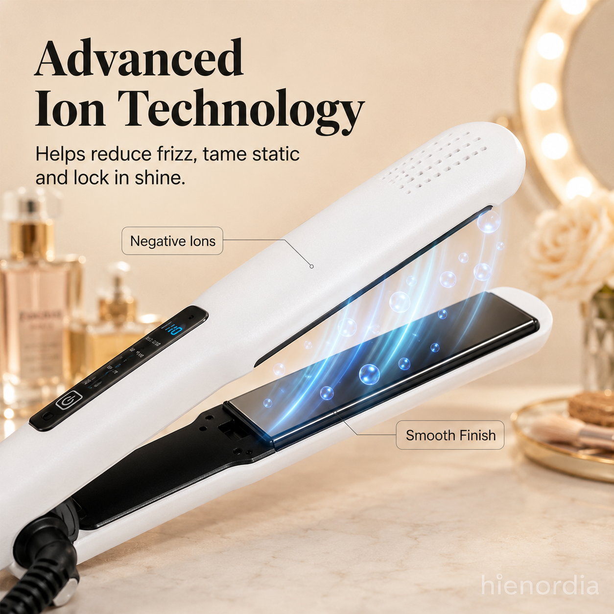 2-in-1 Haarstraightener en Krultang met Negatieve Ionische Verzorging