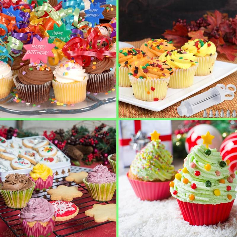 📢📢 50% KORTING!! 🍰RVS taartdecoratieset – complete spuitset met 18 spuitmondjes & dopjes – voor binnen- en buitendecoratie