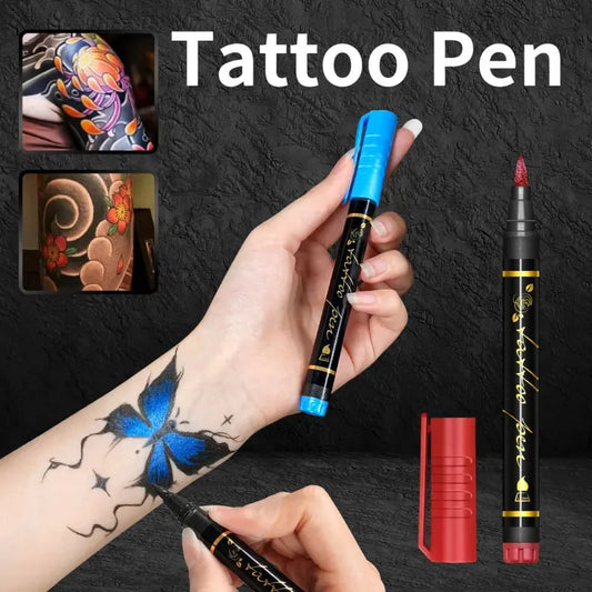🔥 50% korting op tijdelijke tattoo markers – huidvriendelijk, urenlang zichtbaar en makkelijk afwasbaar.
