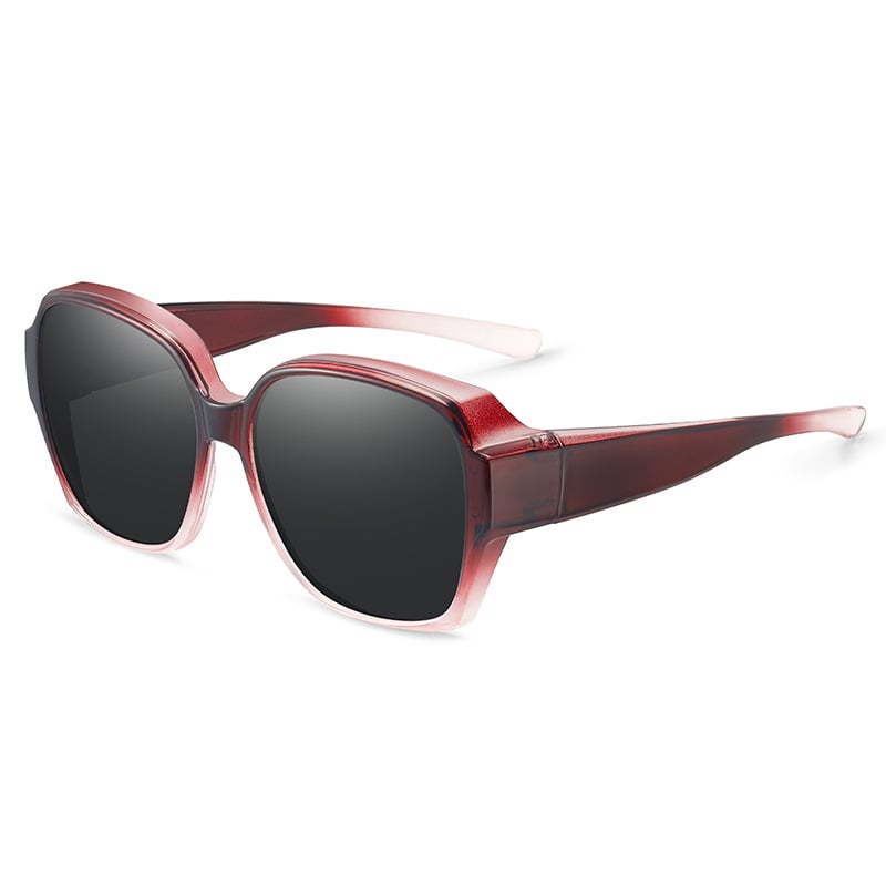 ☀️ Fit Over zonnebril met UV400 – draag hem over je normale bril, ideaal voor autorijden en wandelen.