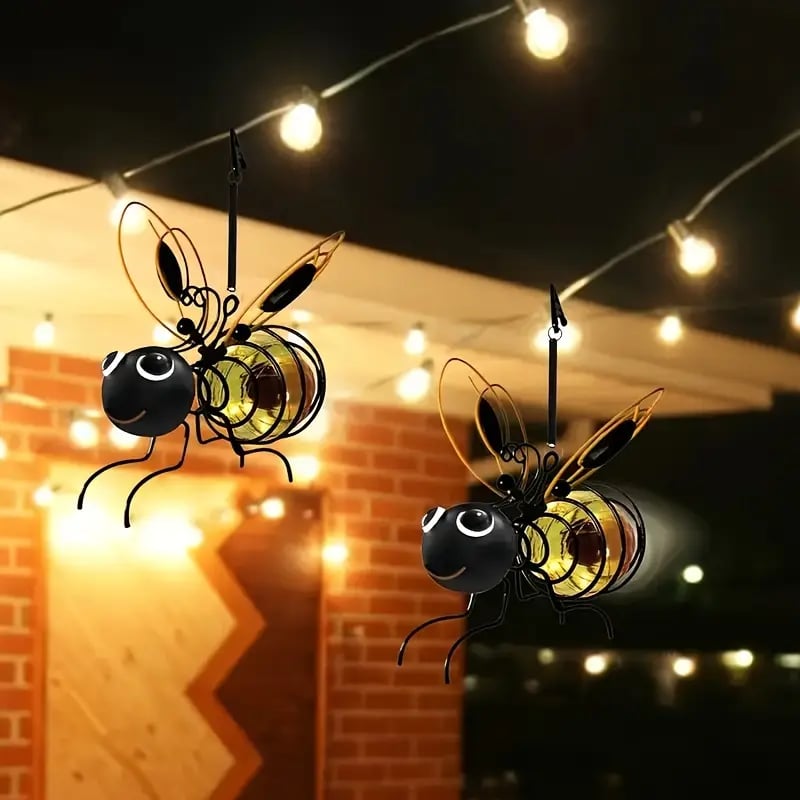 🐝 Hangende bijenlamp op zonne-energie voor buiten – Het perfecte cadeau voor moeders die van planten houden, of eigenlijk voor iedereen die je een glimlach bezorgt❤️