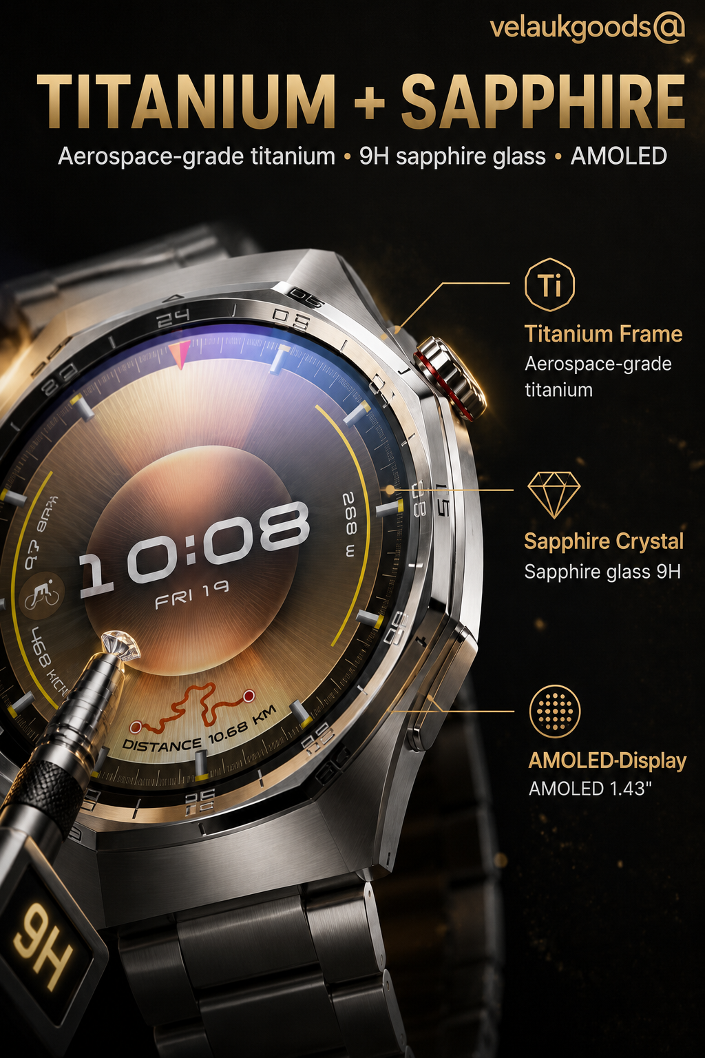⌚ GT6pro smartwatch met Bluetooth-bellen – stijlvol, sportief en altijd verbonden! Bestseller! 📞✨