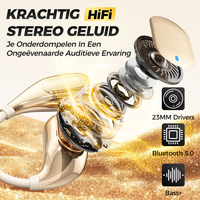 HiFi Waterdichte Oorhaak Bluetooth Hoofdtelefoon