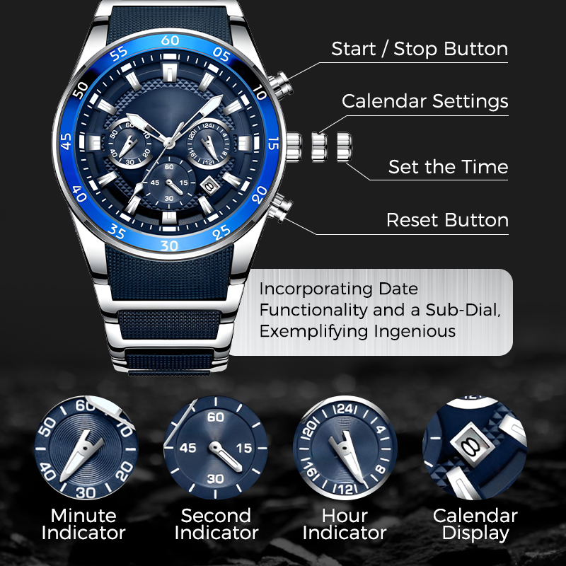 🔥Hot Sale 50% Off🎁Men's Waterproof Multifunctional Quartz Watch