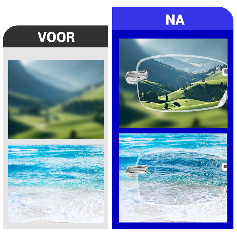 🔥 50% Korting 🔥 Multifocus Bril 👓 Scherp zicht dichtbij & veraf