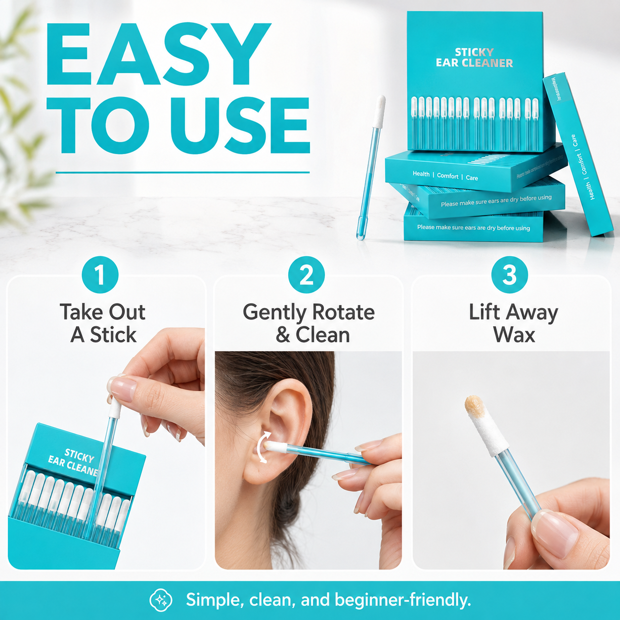 🔥Hot Sale 50% OFF🔥Double-Ended Ear Wax Removal Swabs
