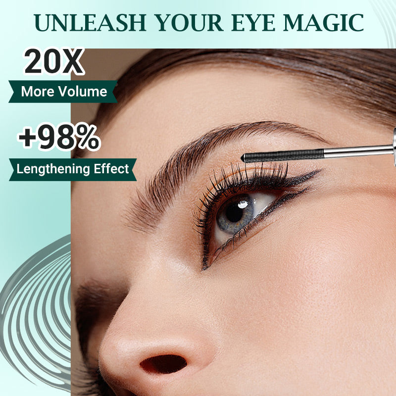 🎉3D Krullende Mascara met Metalen Borstel - Waterdicht & Langhoudend