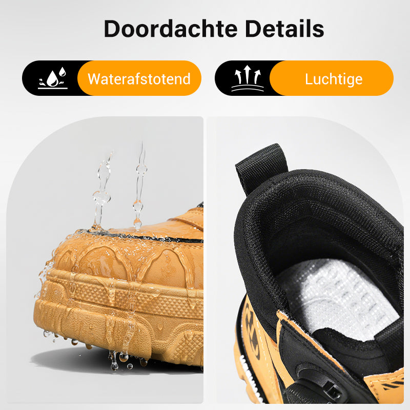 ⏳Tijdelijke aanbieding⏰ Werkschoenen voor heren met draaibare gesp voor buitengebruik (waterdicht, antislip, comfortabel en ademend)
