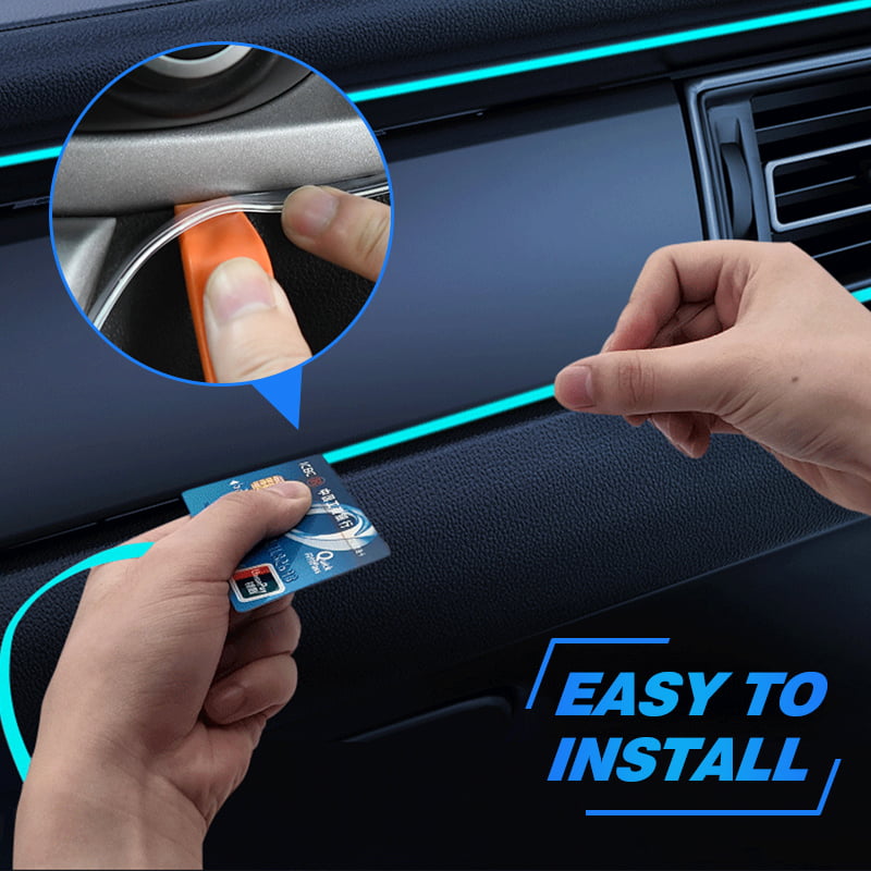 ✨ 50% korting! Auto-interieur sfeerverlichting – 3 m dunne lichtstrip, USB-aansturing & meerdere kleuren. Breng sfeer in je auto – eenvoudig te installeren! 🚗💡