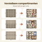 👟 Compacte schoenenkist voor 16 paar – stofdicht, verstelbaar en opvouwbaar, ideaal voor kleine ruimtes.