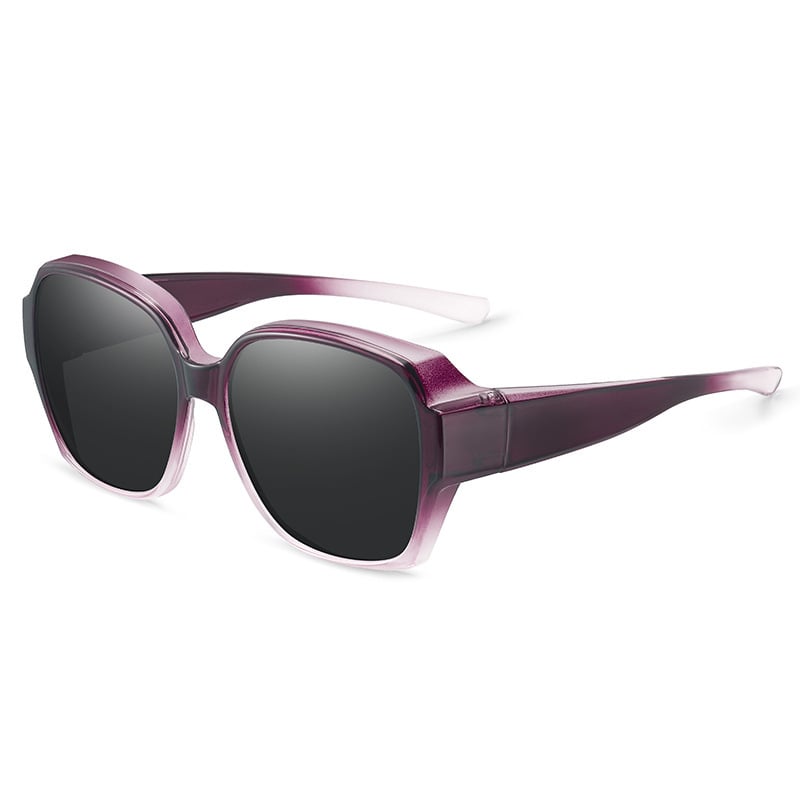 ☀️ Fit Over zonnebril met UV400 – draag hem over je normale bril, ideaal voor autorijden en wandelen.